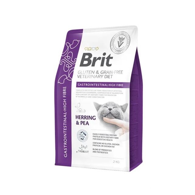 Brit Veterinary Diets GF cat Gastrointestinal High Fibre 2 kg
